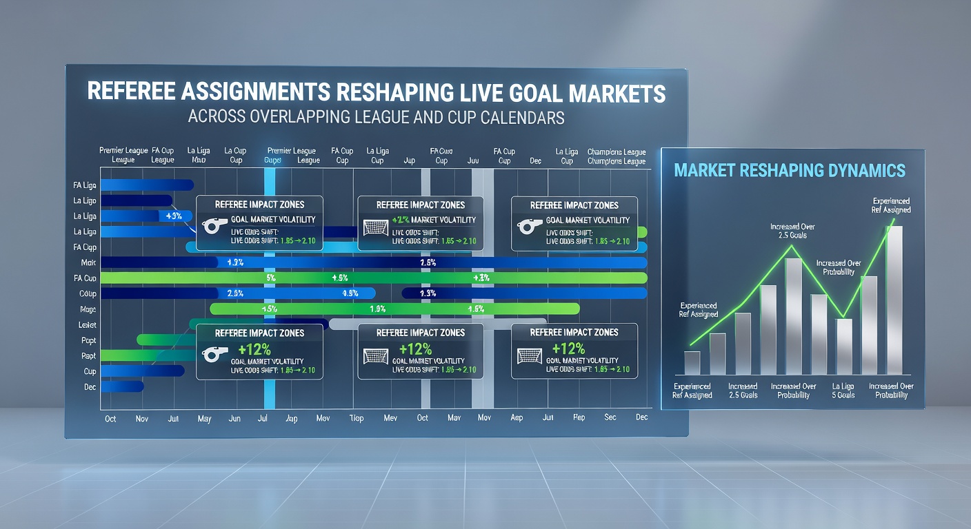 Live odds board showing goal market fluctuations during a congested fixture period