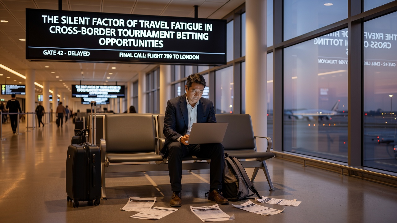 Sports analysts reviewing performance data and travel schedules for upcoming cross-border matches